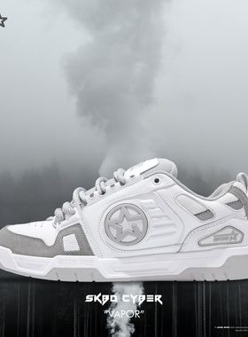 SKBD Cyber-Vapor烟雾配色赛博风复古低帮潮流情侣滑板鞋