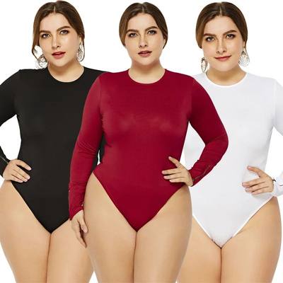 Red Sexy Romper Women Bodysuit Long Sleeve 2023 Autumn New S