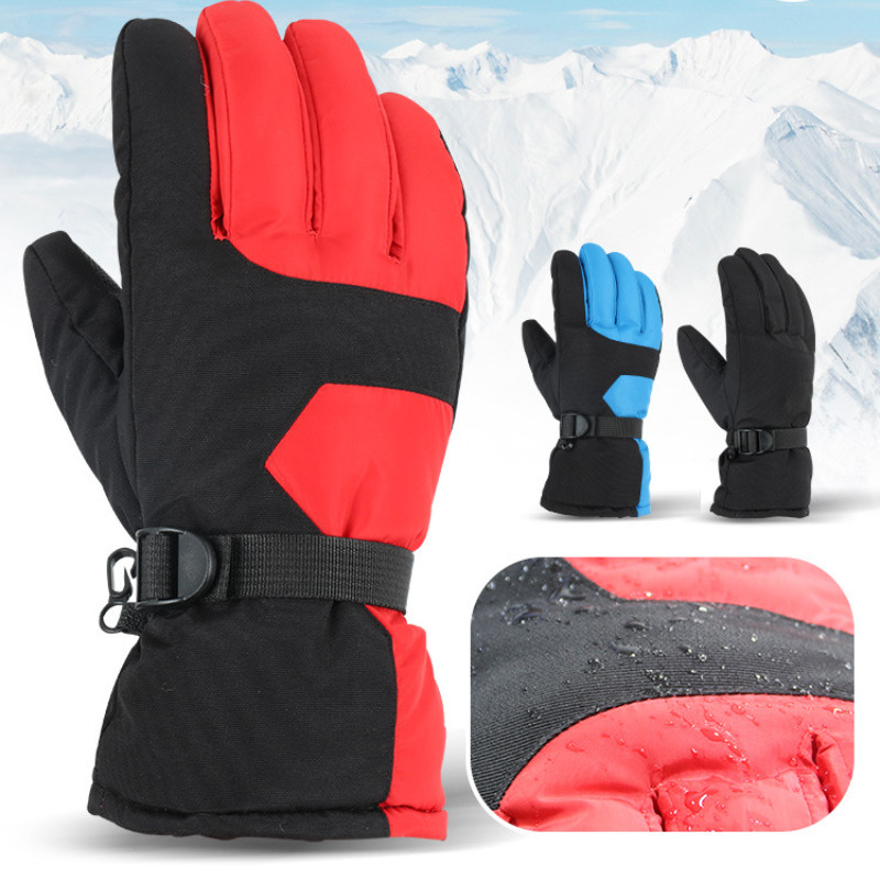 Men Women Ski Gloves Ultralight Waterproof Winter Warm Glove_虎窝淘