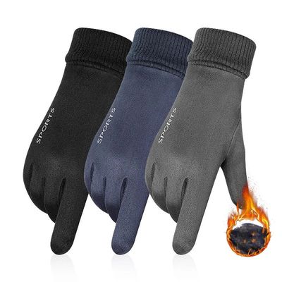 Deerskin Warm Gloves for Men Women Winter Touch Screen Snow