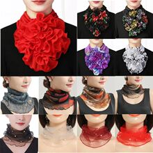 Spring Summer Chiffon Neck Collar Scarf Women Head Thin Suns