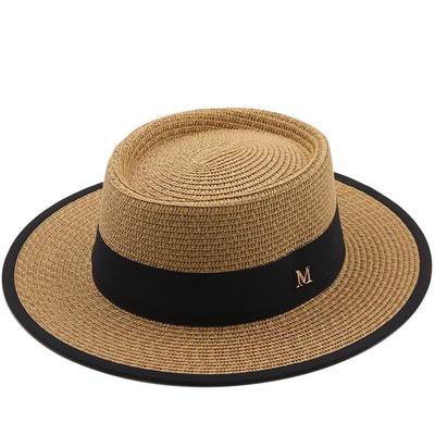 summer sun hat ladies fashion girl straw hat ribbon bow beac