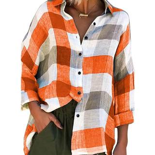 Plaid Blouse Newest Fashion Checkered Casual Long Sleeve Shi
