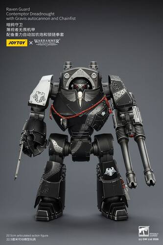 JOYTOY暗源战锤荷鲁斯之乱暗鸦守卫 蔑视者无畏机甲1:18可动模玩