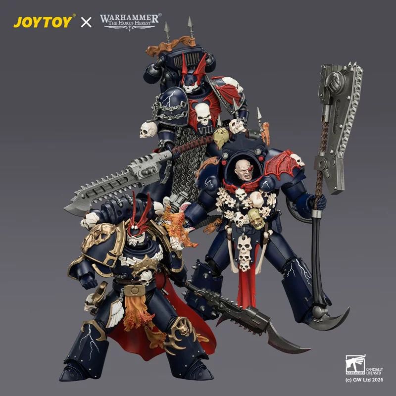 JOYTOY暗源战锤荷鲁斯之乱午夜领主赛维塔&执政官2款1:18可动兵人