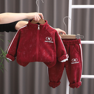 宝宝运动两件套洋气儿童春季 男童春装 套装 2025新款 衣服网红小童装