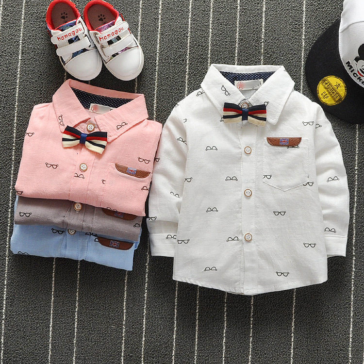 Chemise garcon à manche longue - Ref 2075104 Image 1