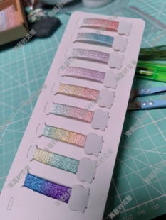 波光线 免批300d人造丝缠花线 自带水波纹细闪 缠花材料