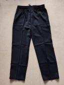 休闲宽松裤 黑色长裤 厨师工作裤 男女款 服务员工作裤 厨房全松紧黑裤