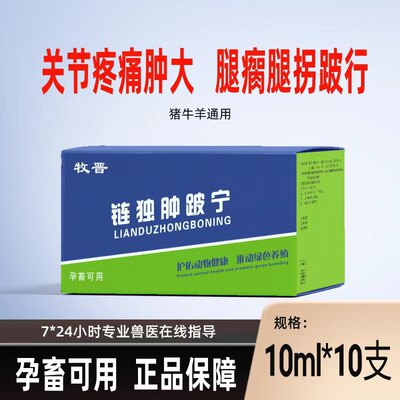 兽用链独肿跛宁 野菊花粗提液猪牛羊马通用混感感染1盒饲料添加剂