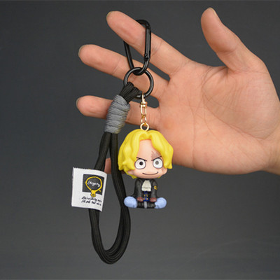海贼王萨博路飞尼龙钥匙扣手办挂