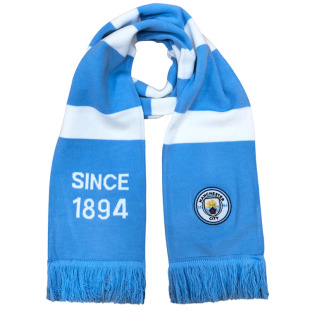 皇马阿森纳切尔西尤文AC米兰曼城足球队徽刺绣秋冬针织保暖围巾