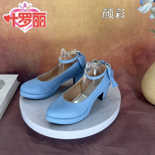 精灵梦叶罗丽 颜彩cosplay鞋少女萝莉动漫漫展游戏演出鞋定制