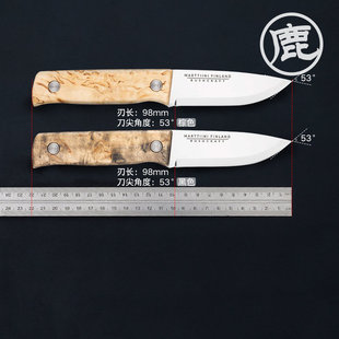 MARTTIINI芬兰露营小直刀 野营户外装备工具 冰雪猎人小刀