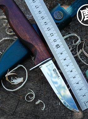 挪威HELLE户外装备手工小直刀露营工具雪蛛多用途野营高硬度装备