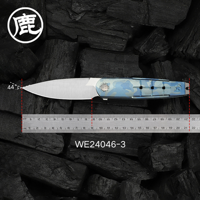 WE KNIFE户外装备小折刀 野营露营多用途工具折叠小刀WE24046