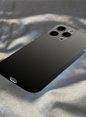 渐变灰黑色适用苹果17AIR手机壳14/15plus新iphone16promax全包SE3/2菲林XR/XS硬壳7/8保护套12/13mini高档11