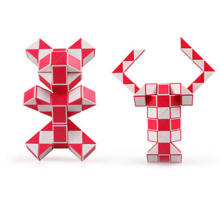 百变魔尺24段小学36幼儿园72大号魔方全套装240教程8彩色儿童玩具