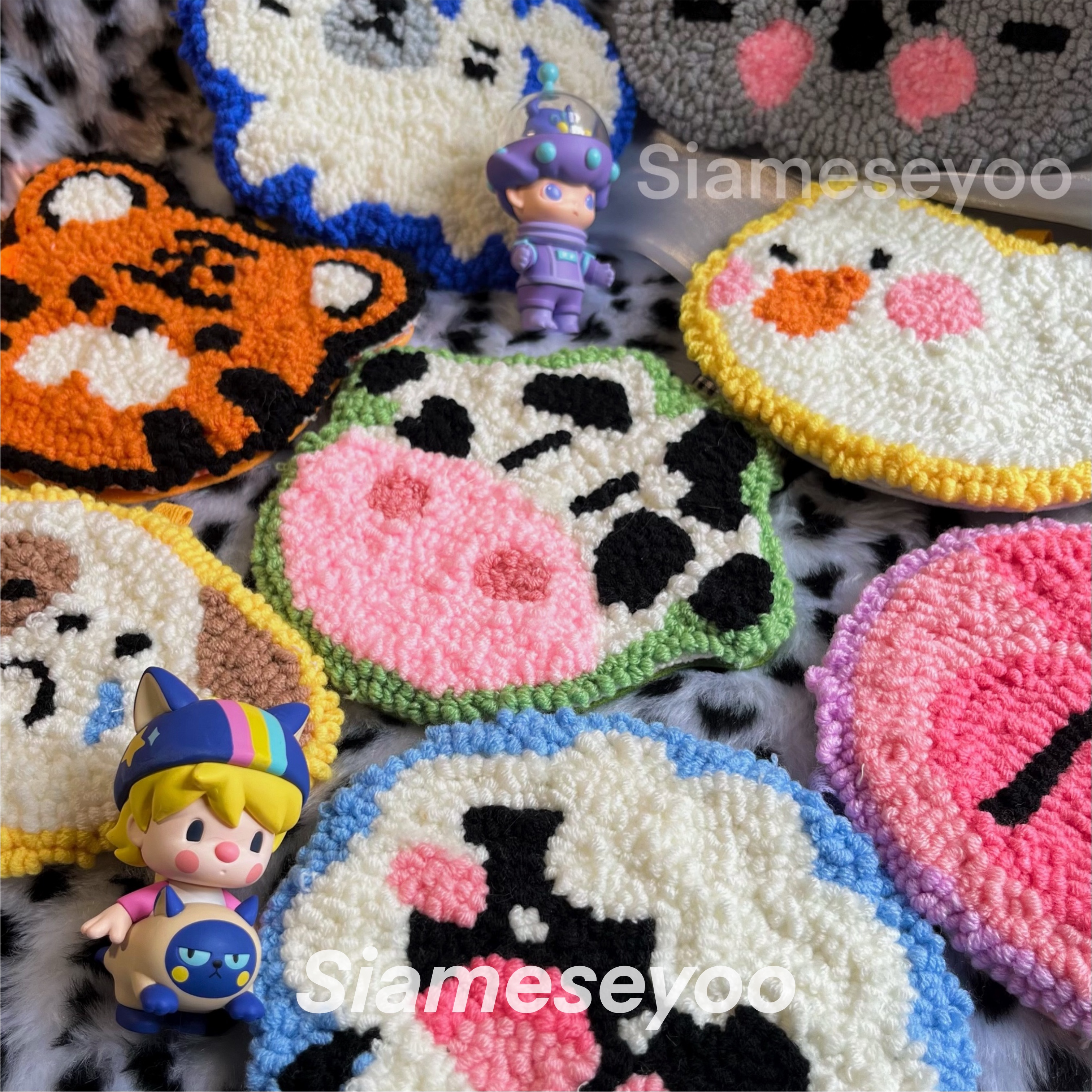 tufting戳戳绣呆呆动物园挂饰