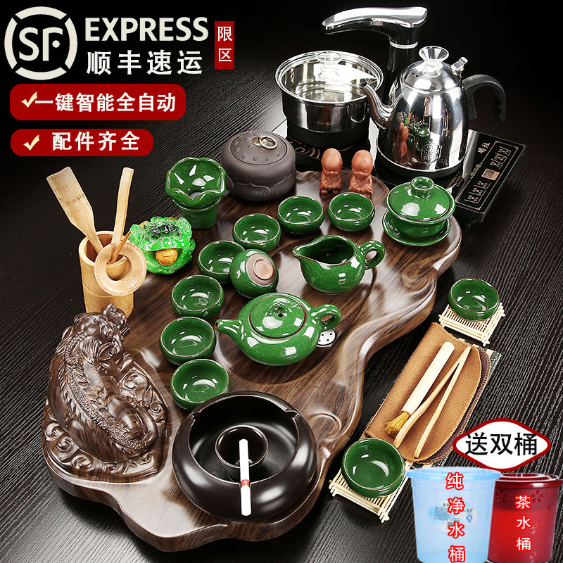 茶具套装整套家用客厅上水茶台办公室会客功夫茶杯壶茶海茶道配件