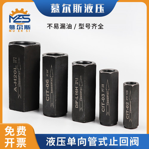 液压单向阀管式止回阀LY