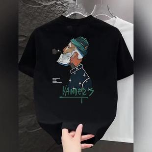 2025夏季 爆款 新款 休闲潮流圆领男士 重磅纯棉短袖 宽松半袖 t恤男款