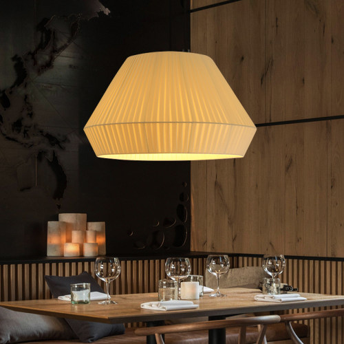 现代简约布艺吊灯日式餐厅吧台客厅卧室民宿酒店餐饮商用吊灯