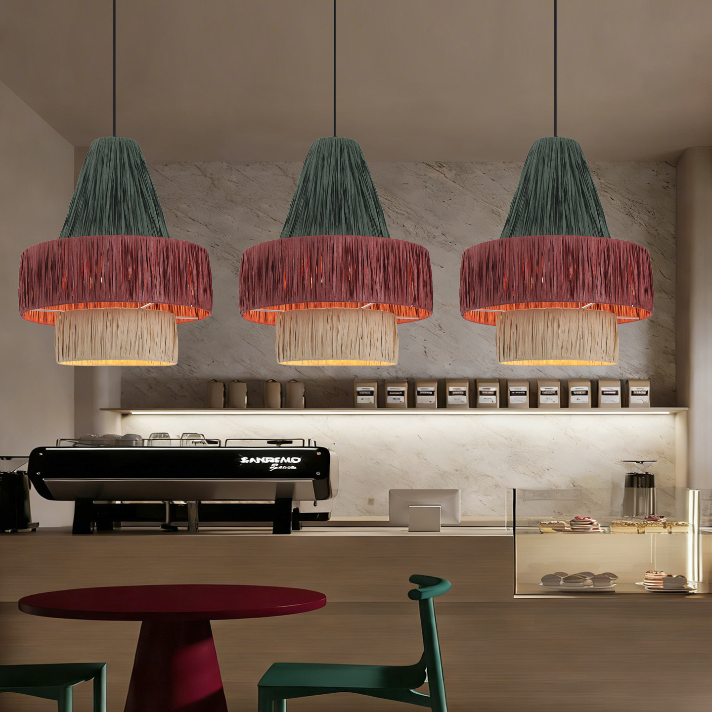 法式复古侘寂风纸艺吊灯美式中古风民宿客厅卧室餐厅玄关彩色灯罩,家装灯饰光源,床头/玄关/吧台/过道吊灯,淘宝优惠券,粉丝福利购,淘宝优惠卷