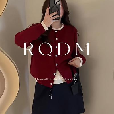 假两件显瘦圆领长袖针织衫外套女