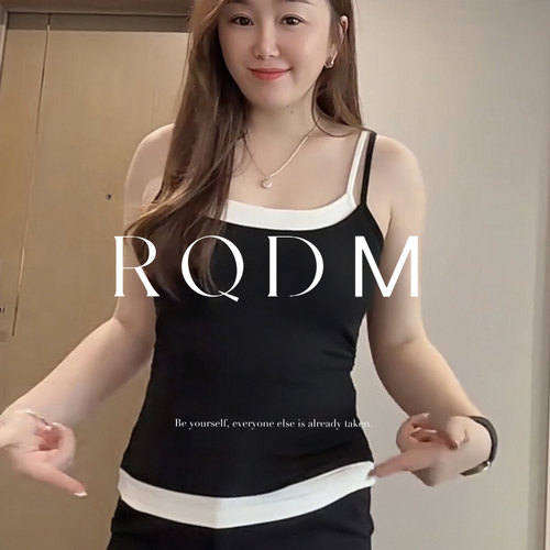 假两件背心修身显瘦无袖打底衫女