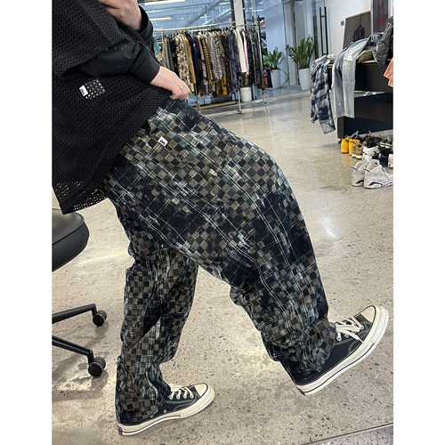 Medaigual重水洗扎染迷彩牛仔裤