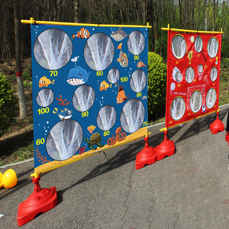 沙包投掷网靶盘游戏投准拓展训练器材趣味运动会团建游戏道具投球