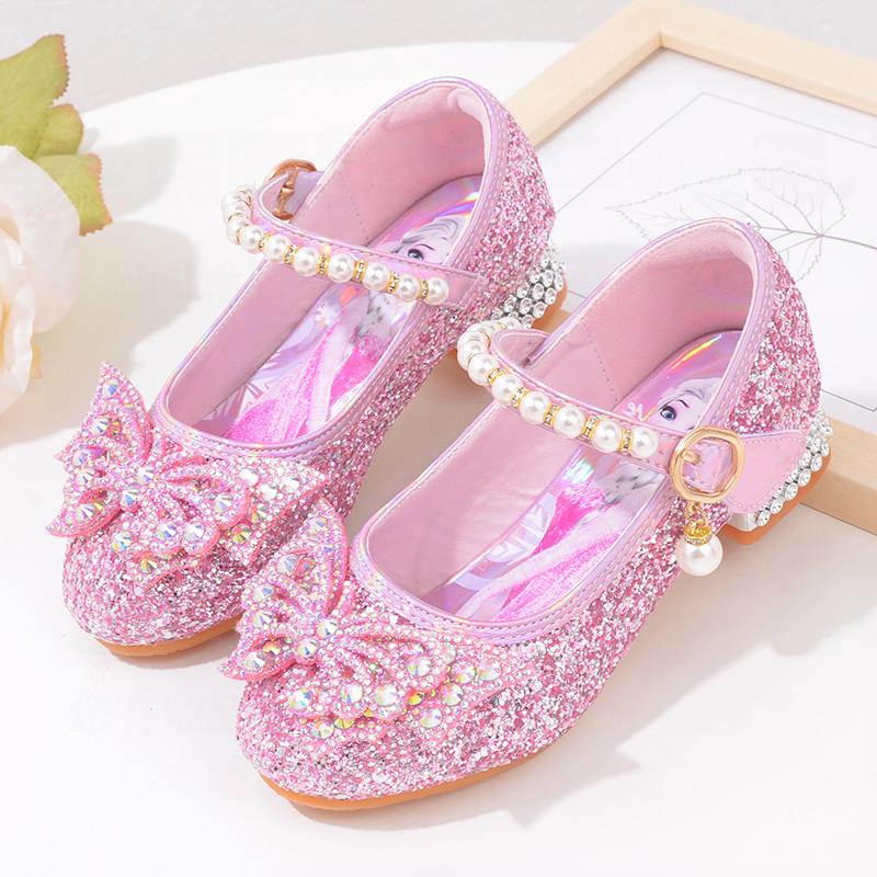 爱莎女童公主鞋高跟小童宝宝