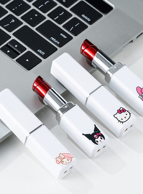 卡通美乐蒂库洛米口红明火打火机充气hello kittty创意女生送礼潮