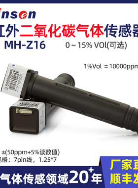 炜盛MH-Z16红外CO2传感器 二氧化碳气体检测模块大棚空气质量监测