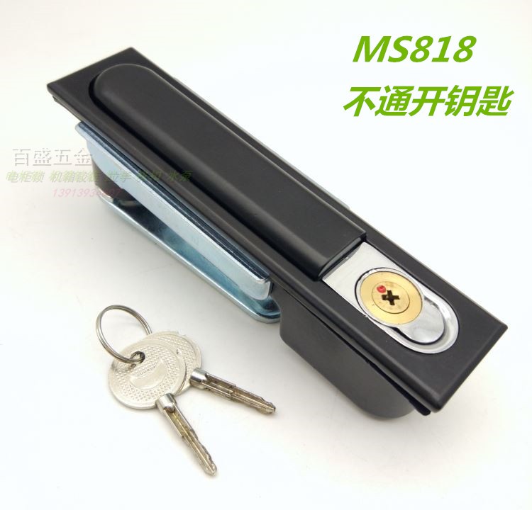 威图柜锁MS818不通开钥匙 十字锁芯 机械门锁MS490 机柜电器箱