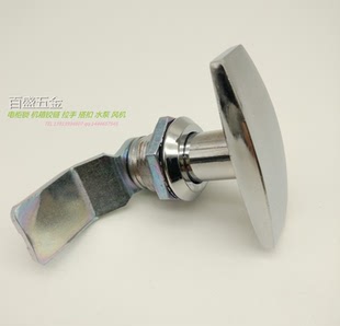 T型把手锁MS705-3U锌合金镀铬执手锁转舌锁 工业设备箱机箱柜门锁