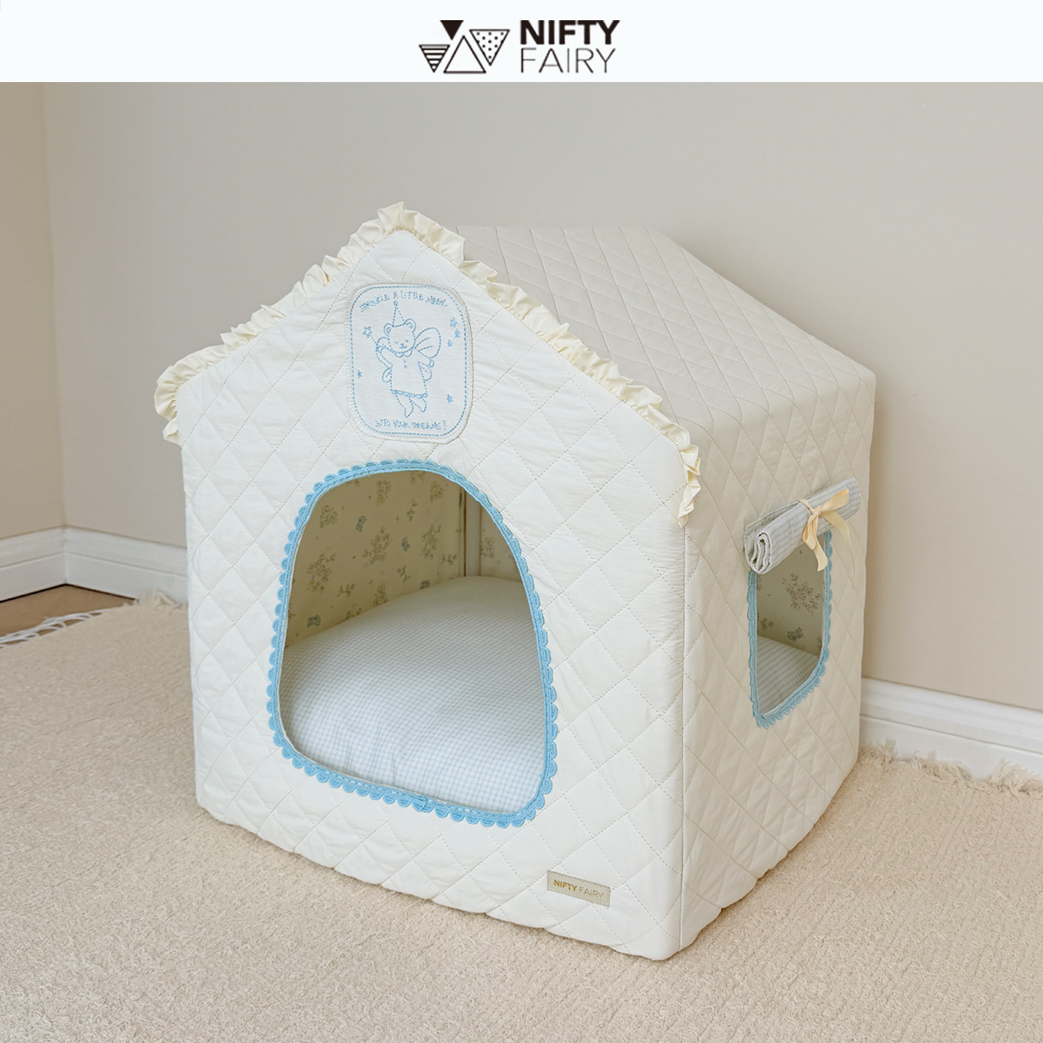 【新款】米南宠物房子帐篷【挡风保暖】狗狗专属空间安全感绗绣