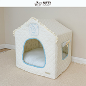 狗狗专属空间安全感绗绣 挡风保暖 新款 米南宠物房子帐篷