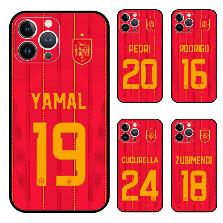 2026美加墨亚马尔西班牙球衣手机壳适用于苹果iPhone17promax华为mate80pura90荣耀oppoReno14vivo小红米
