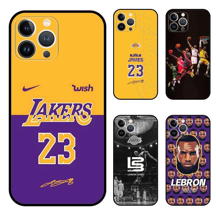 玻璃壳nba詹姆斯湖人队手机壳适用于苹果17pro华为p80红米荣耀400小米17OPPOReno14vivoy300篮
