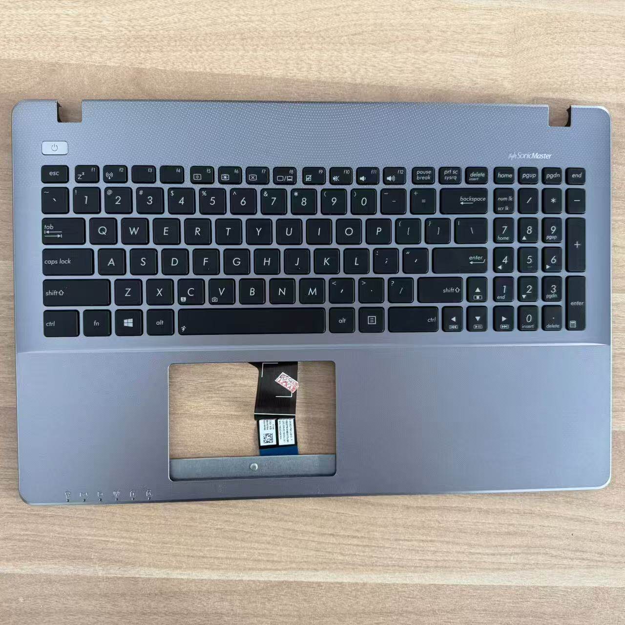 适用 ASUS华硕VM590 X550D K555Z K550D A550D键盘 VM590掌托键盘 - 实物图