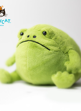 英国Jellycat里奇雨蛙毛绒玩具玩偶公仔创意摆件绿色青蛙搞怪礼物