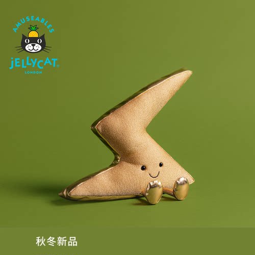 英国Jellycat趣味扎佩迪闪电毛绒玩偶公仔娃娃礼物2026秋冬新品