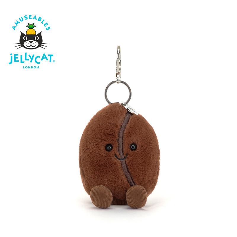 British Jellycat новый продукт кулон забавный пакетик кофейных зерен кулон плюшевая кукла брелок подарок периферийное устройство Изображение 1