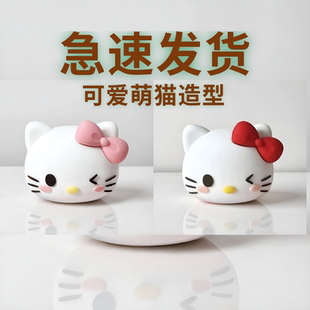 网红软胶kt蛋糕摆件卡通可爱kt猫头烘焙甜品kt猫头立体拍照道具