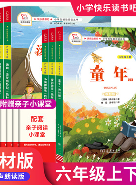 教材版 快乐读书吧六年级上下册小英雄雨来爱的教育童年人教版 小学语文名著阅读课程化丛书小学生语文教材同步课外阅读