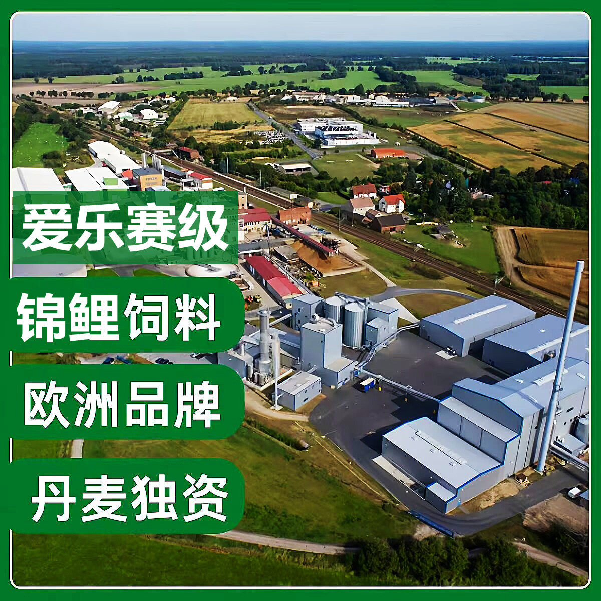 丹麦爱乐锦鲤鱼粮锦鲤高蛋白饲料育成增体色扬锦鲤专用鱼食不浑水