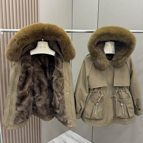 2024新款狐狸毛内胆派克服