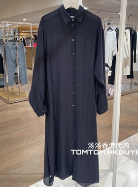 香港正品代购 Le17septembre 25春夏 配腰带衬衣式连衣裙长裙